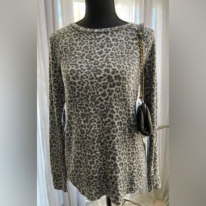 Greyson Threads Leopard Print Sweater, XSmall